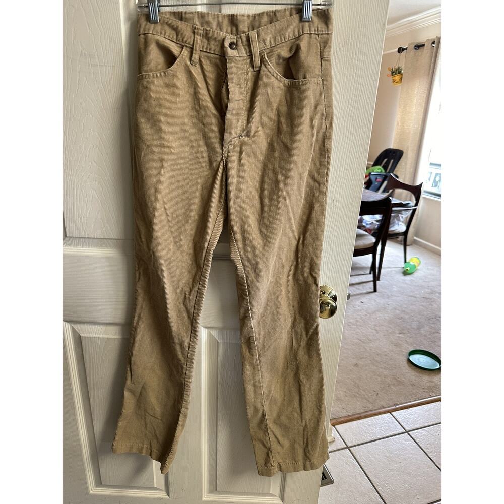 Stetson Vnt 90s Y2K Tan Corduroy Pants Sz Med 29 Beige Flare 41-42 Country